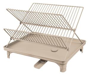 Bež dvoetažan ocjeđivač za posuđe 42x29 cm Dry-It – Mette Ditmer Denmark