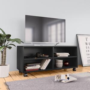 VidaXL TV ormarić s kotačima crni 90 x 35 x 35 cm od iverice