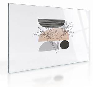 Staklena slika - Crtano cvijeće N⁰2 (70x50 cm)