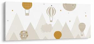 Slika - Leteći baloni (120x50 cm)