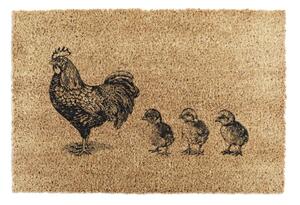 Otirač od kokosovih vlakana 40x60 cm Chickens and Chicks – Artsy Doormats