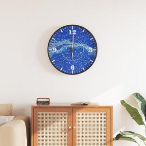 VidaXL Zidni sat sa svjetlećim oznakama i kazaljkama plavi Ø 30 cm