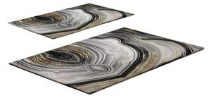 Sive/u zlatnoj boji kupaonske prostirke u setu 2 kom 60x100 cm CT – Foutastic