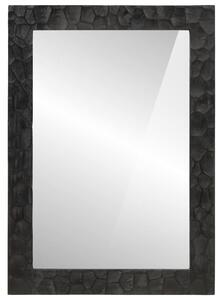 VidaXL Kupaonsko ogledalo crno 50 x 70 x 2,5 cm od drva manga i stakla