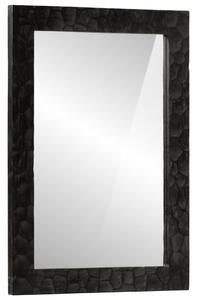 VidaXL Kupaonsko ogledalo crno 50 x 70 x 2,5 cm od drva manga i stakla