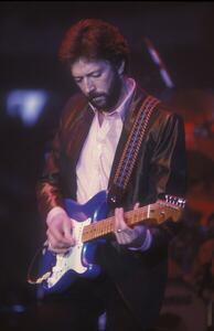 Fotografija British guitarist, singer and songwriter Eric Clapton, Rome, Palaeur, 1987