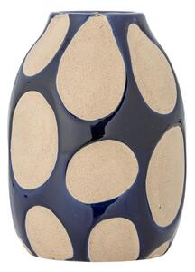 Tamno plava/krem vaza od kamenine (visina 20 cm) Bashir – Bloomingville