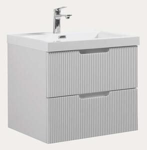 Idealaqua Themis 600 kupaonski set , bijeli, rebrasti