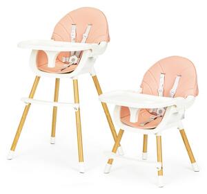 Dječja ružičasta stolica za hranjenje 2u1