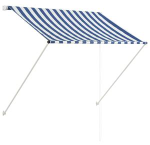 VidaXL Tenda na uvlačenje 100 x 150 cm plavo-bijela
