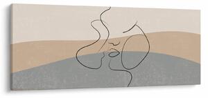 Slika - Crtani poljubac (120x50 cm)