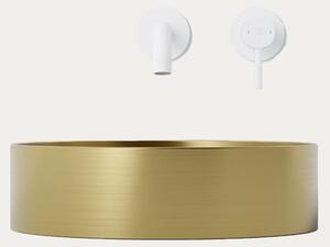 Steinberg umivaonik nadgradni na ploču 442, 400x400x110 mm, brushed gold