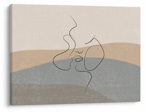 Slika - Crtani poljubac (70x50 cm)