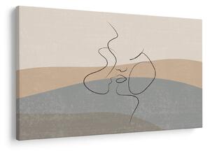 Slika - Crtani poljubac (90x60 cm)