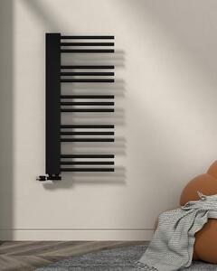 Idealterm Marla kupaonski radijator 1200×500 mm, 455 W, crni