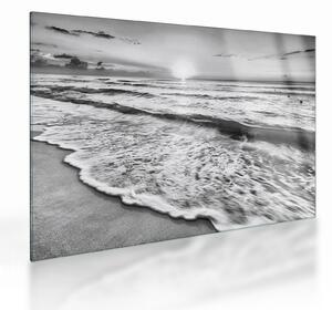 Staklena slika - Zalazak sunca uz more (70x50 cm)