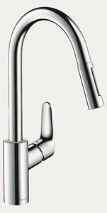 Hansgrohe Focus miješalica za sudoper visoka sa tušem,krom