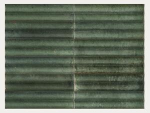 Pločica Marazzi Lume Green Struttura 3D Swing Lux 6×24 cm