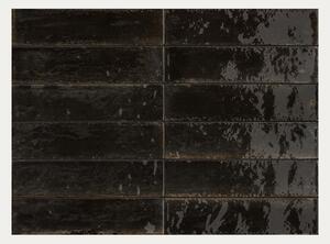 Pločica Marazzi Lume Black Lux 6×24 cm