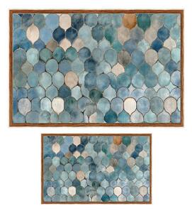 Plave kupaonske prostirke u setu 2 kom 60x100 cm – Foutastic