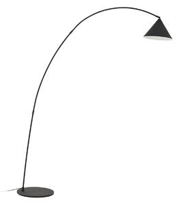 Podne Lampa Lindby, Triangolo, Crno, Dnevna soba, Metal, Moderan