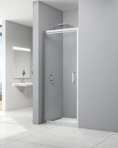 Idealaqua tuš vrata NDL 80 cm, jednokrilna, krom\prozirno
