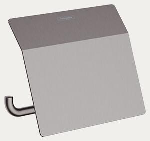 Hansgrohe držač toaletnog papira sa poklopcem AddStoris, brushed black chrome