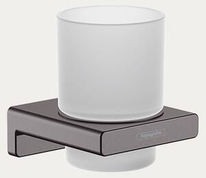 Hansgrohe čaša zidna AddStoris, brushed black chrome