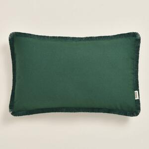 Zelena jastučnica BOCA CHICA s resicama 30 x 50 cm
