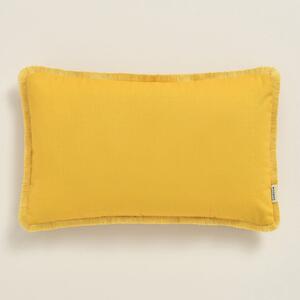 Senf žuta jastučnica BOCA CHICA s resicama 30 x 50 cm
