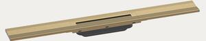Hansgrohe tuš kanalica uz zid Raindrain Flex, 70 cm, brushed bronze