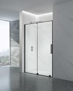 Idealaqua tuš vrata BUP, 120 cm, klizna, brushed black/prozirno