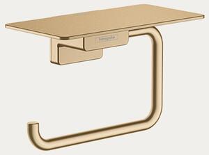 Hansgrohe držač toaletnog papira sa policom AddStoris, brushed bronze