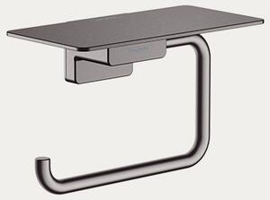 Hansgrohe držač toaletnog papira sa policom AddStoris, brushed black chrome