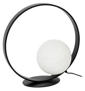 Stolne Lampa NOLA, Infinite, Crno, Dnevna soba, Staklo, Moderan