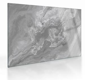 Staklena slika - Mramor u crno-bijelom (70x50 cm)