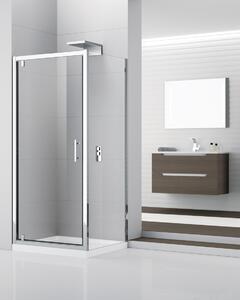 Novellini tuš vrata Sensi, 86-92 cm , jednokrilna, krom\prozirno