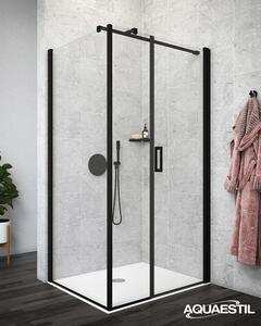 Aquaestil tuš stranica za kabinu Mars D+W, 90 cm, crna/prozirno