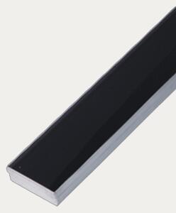 Idealaqua tuš kanalica-rešetka crno staklo, 70 cm