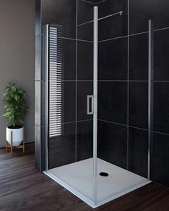 Aquaestil tuš vrata za kabinu Oasis D+W, 80 cm, jednokrilna, krom/prozirno
