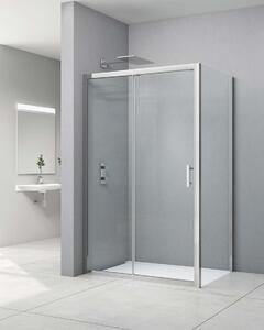 Idealaqua tuš vrata HP, 120 cm, klizna, krom\prozirno