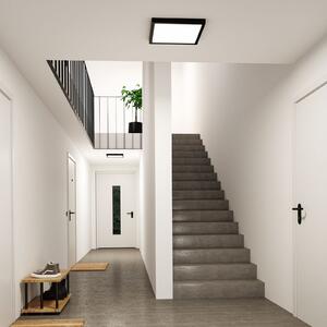 Paulmann Abia 2 LED panel, duljina 40 cm, crna, CCT, plastika, Crno, Dnevni boravak/blagovaonica, Plastika