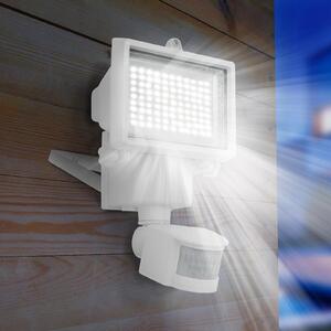 Lumisky Cooper LED solarni vanjski reflektor, bijeli, širina 22 cm, senzor, Bijela, Plastika, Zidni reflektor