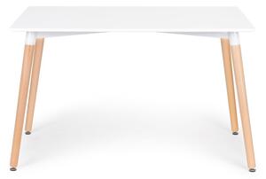 Moderan blagovaonski stol u bijeloj boji