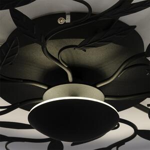 Art Deco stropna svjetiljka crna u 3 koraka zatamnjiva - Bota
