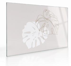 Staklena slika - Linijska Staklena slika čudovišta N⁰2 (70x50 cm)
