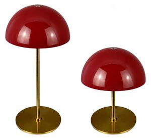 Stolne Lampa Dyberg Larsen, Along, prigušiv, Crvena, Dnevna soba, Metal, Skandinavski