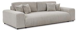 Svijetlo siva sklopiva/s prostorom za odlaganje sofa od samta 260 cm Justin – Ropez