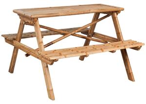 VidaXL Stol za piknik 115 x 115 x 81 cm od bambusa