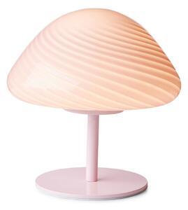 Stolne Lampa Halo Design, Ružičasta ruža, Dnevna soba, Staklo